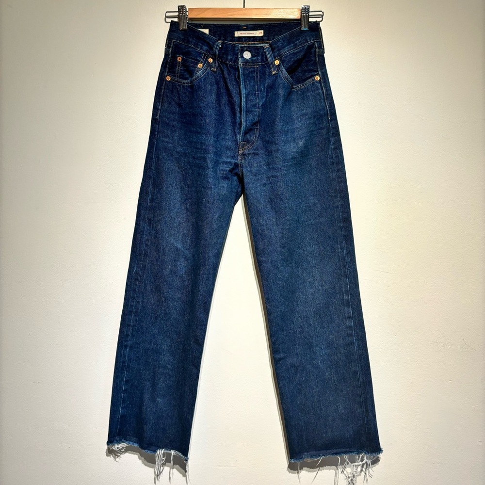Levi’s Ribcage straight selvage jeans